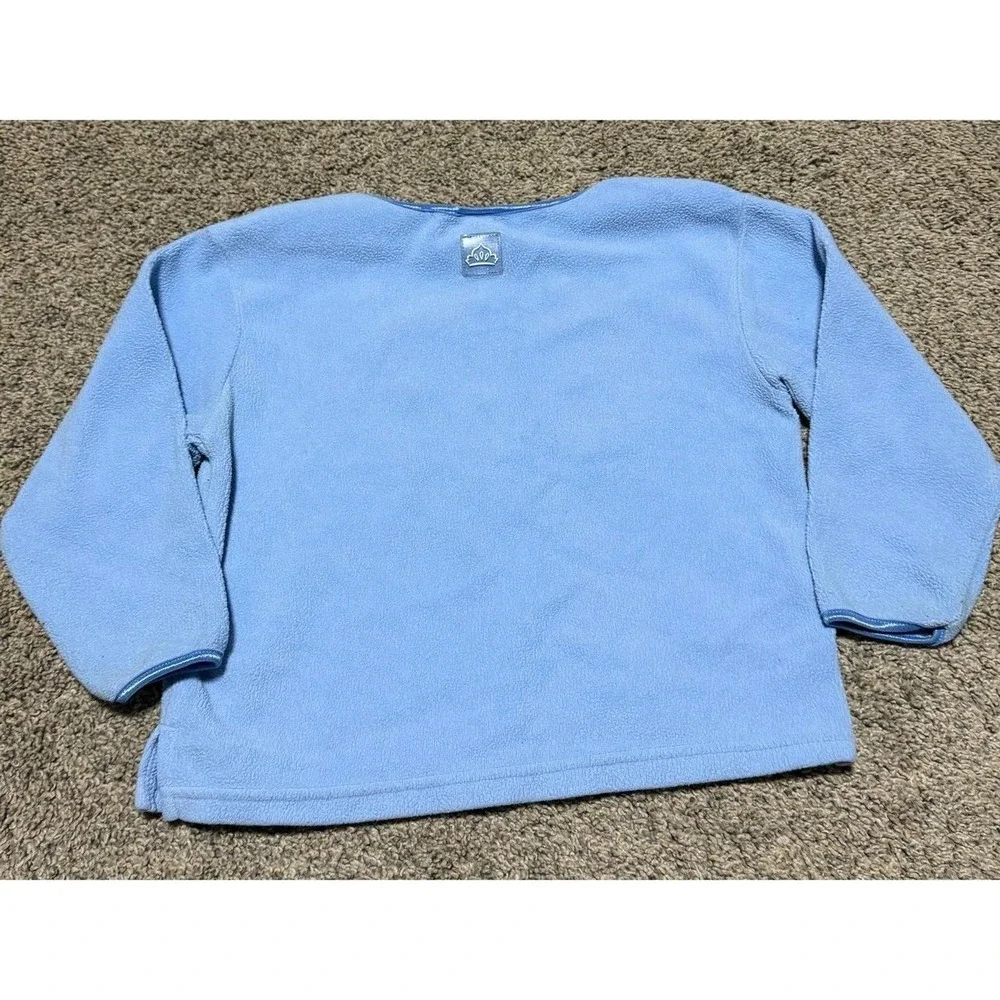 Disney Princess Girls XS 4/5 Blue Fleece Pullover Aurora Snow White Cinderella